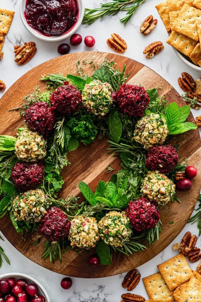 Cheese Ball Wreath Recipe
