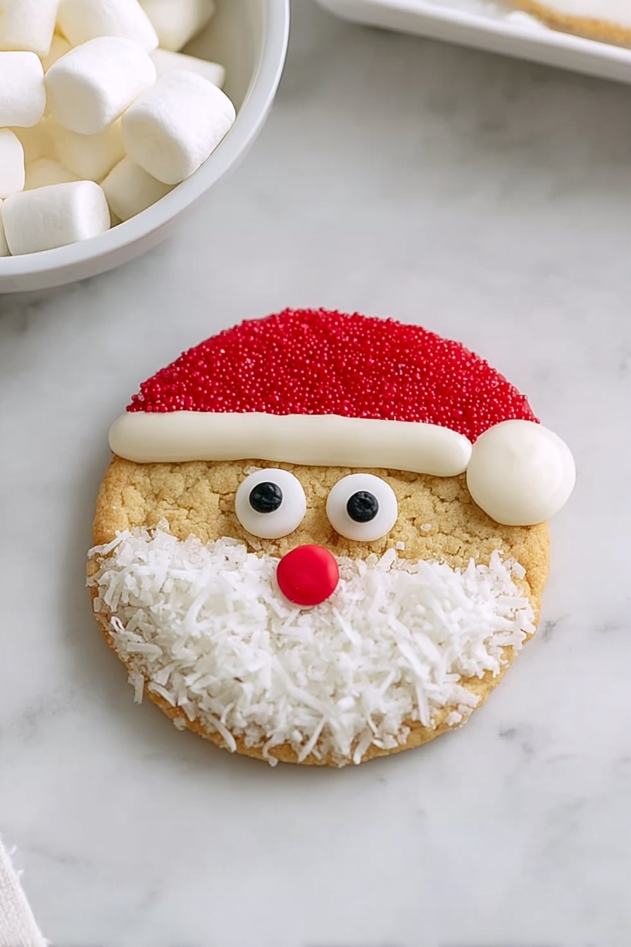 Santa Cookie Decorations Recipe - Serving