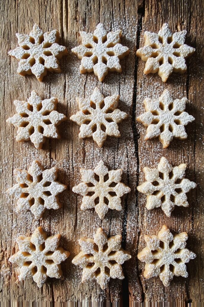 Vegan Cinnamon Snowflake Cookies Recipe