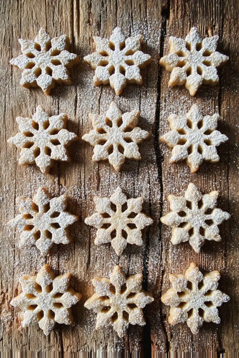 Vegan Cinnamon Snowflake Cookies Recipe