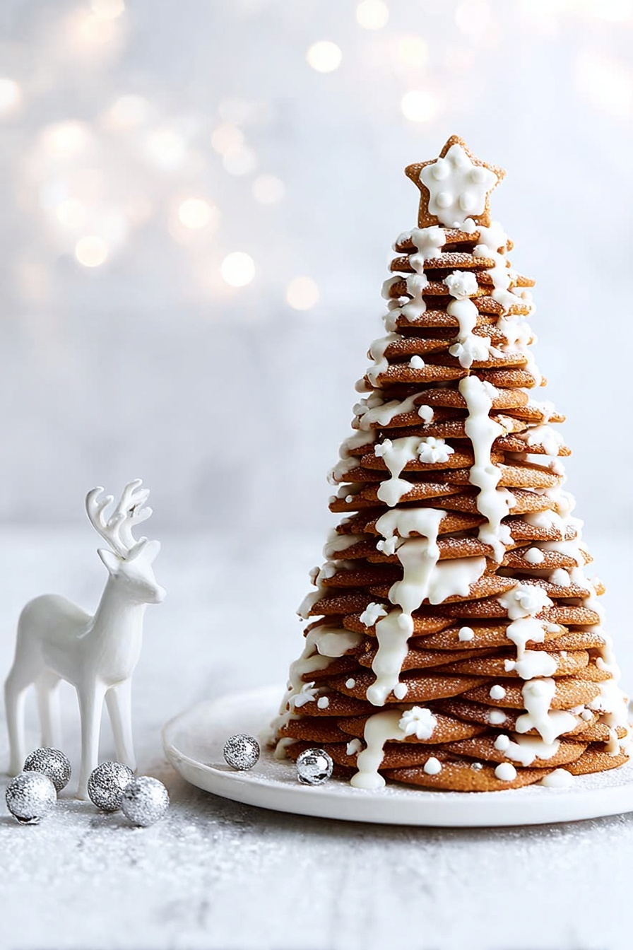 Gingerbread Christmas Tree Cookies Recipe - Serving