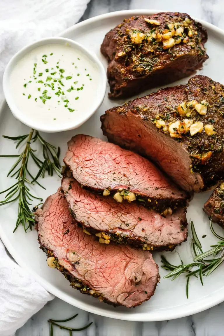 Herb Garlic Butter Beef Tenderloin Recipe