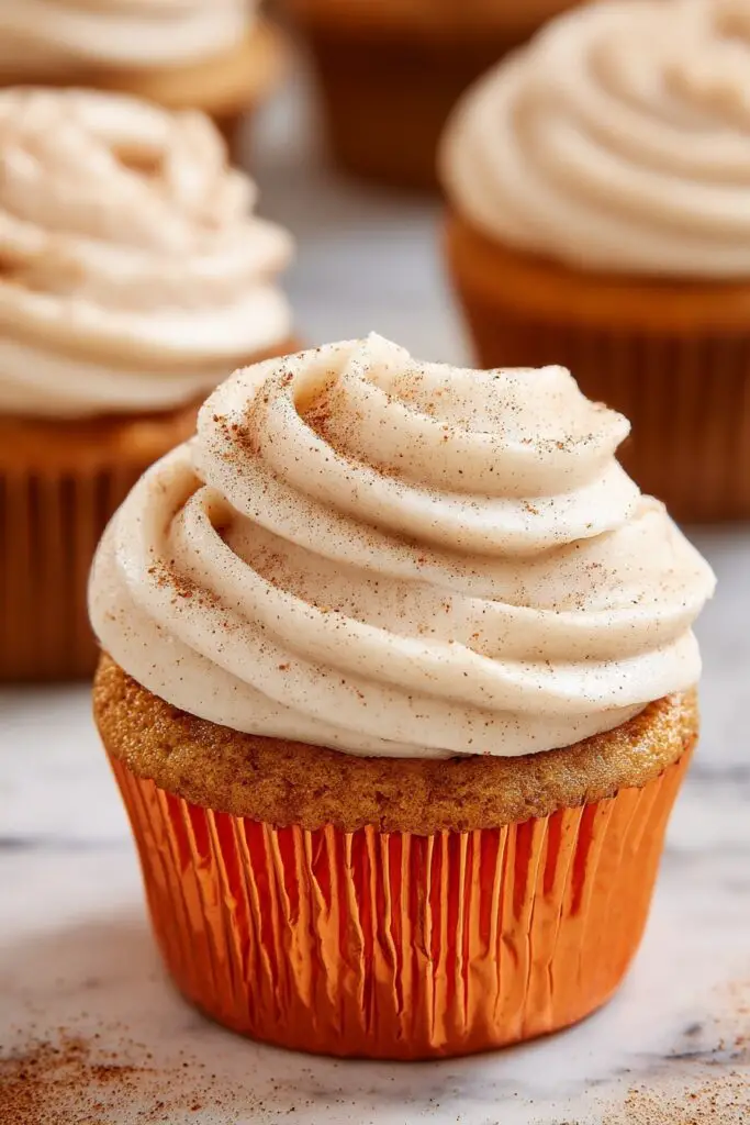 Pumpkin Spice Cupcakes with Cream Cheese Frosting Recipe