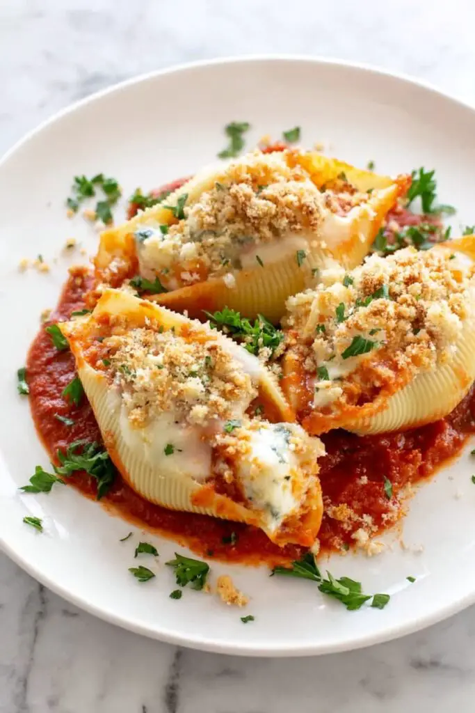 Chicken Parmesan Stuffed Shells Recipe