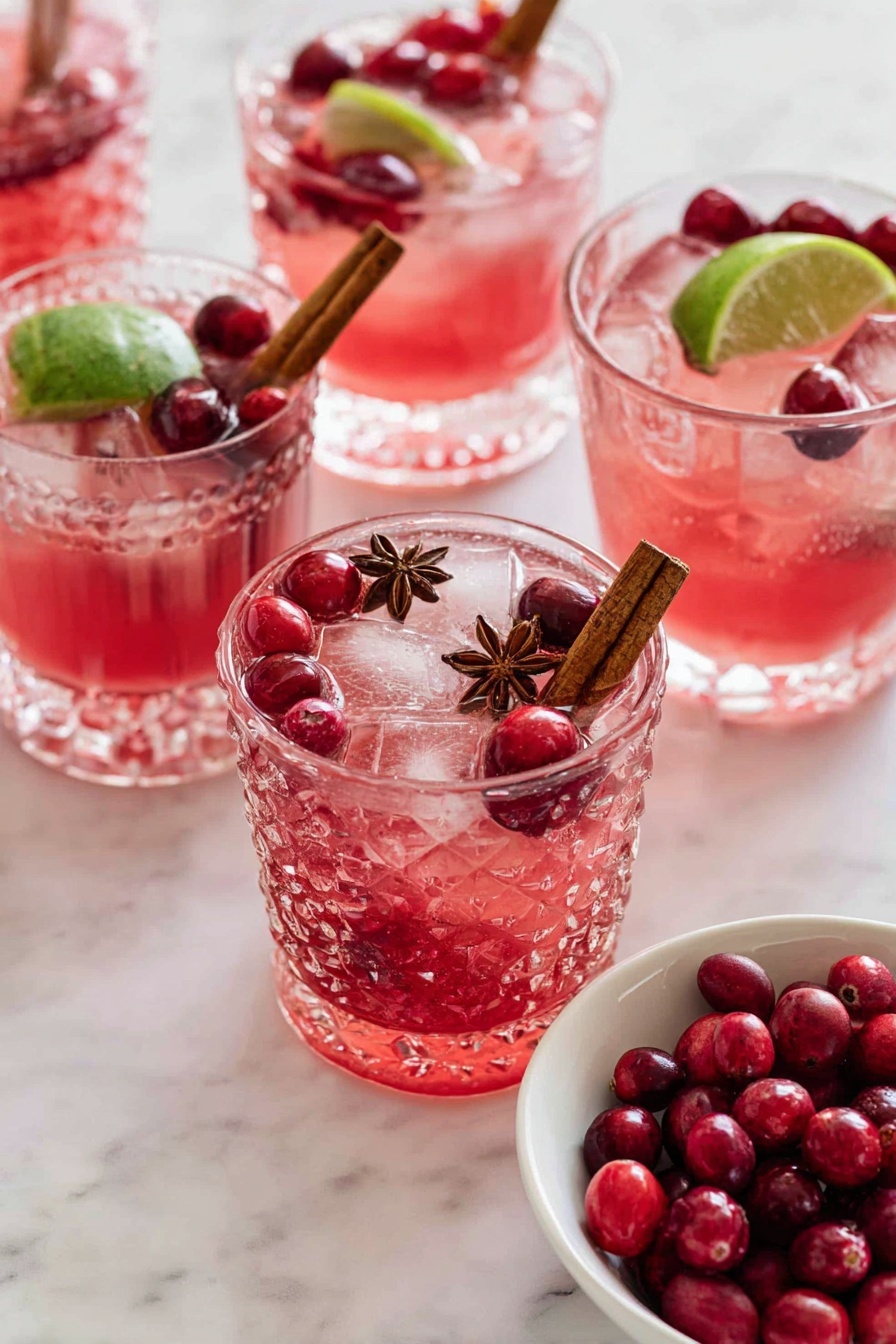 Festive Cranberry Ginger Punch Recipe - Serving