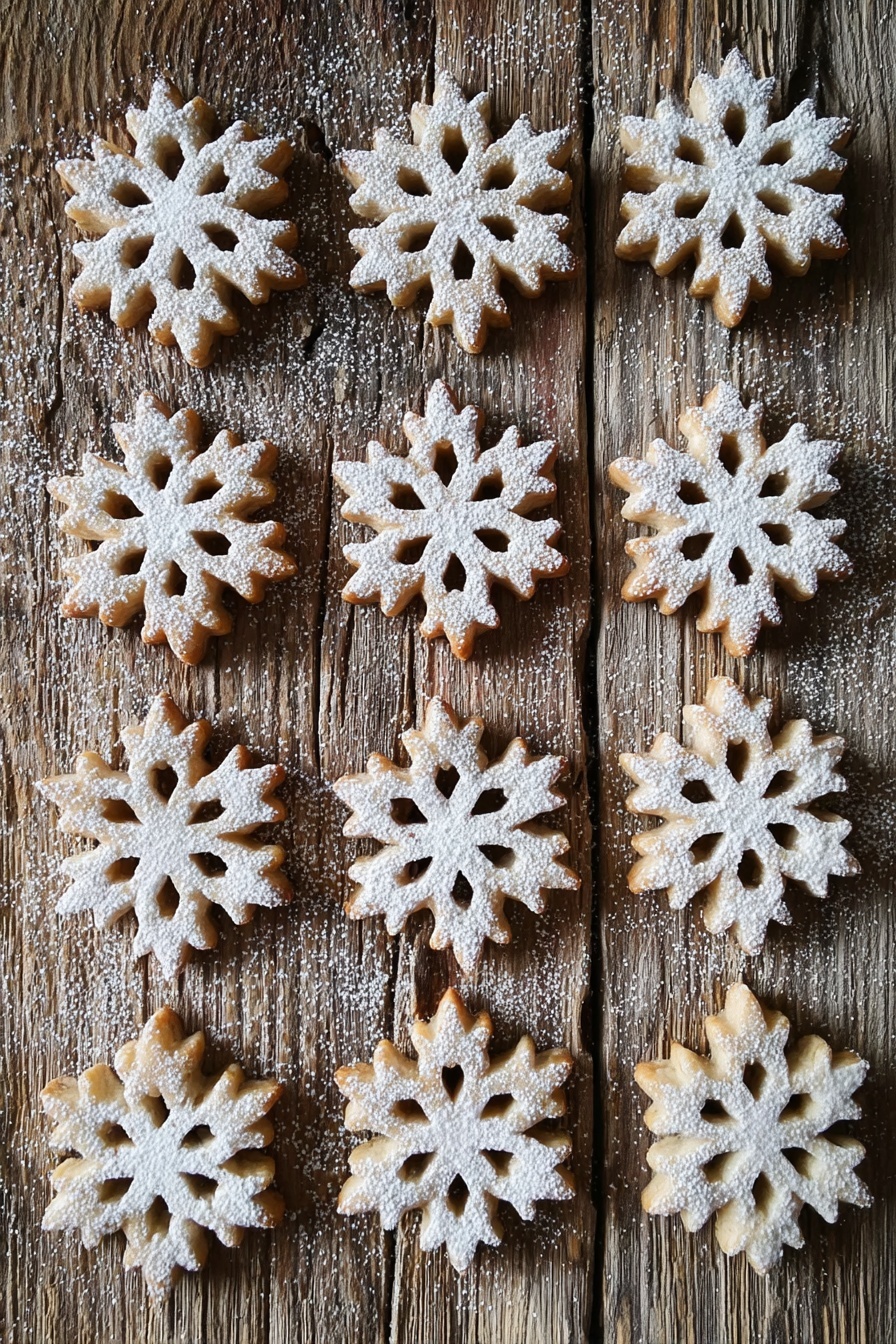 Vegan Cinnamon Snowflake Cookies Recipe - Serving
