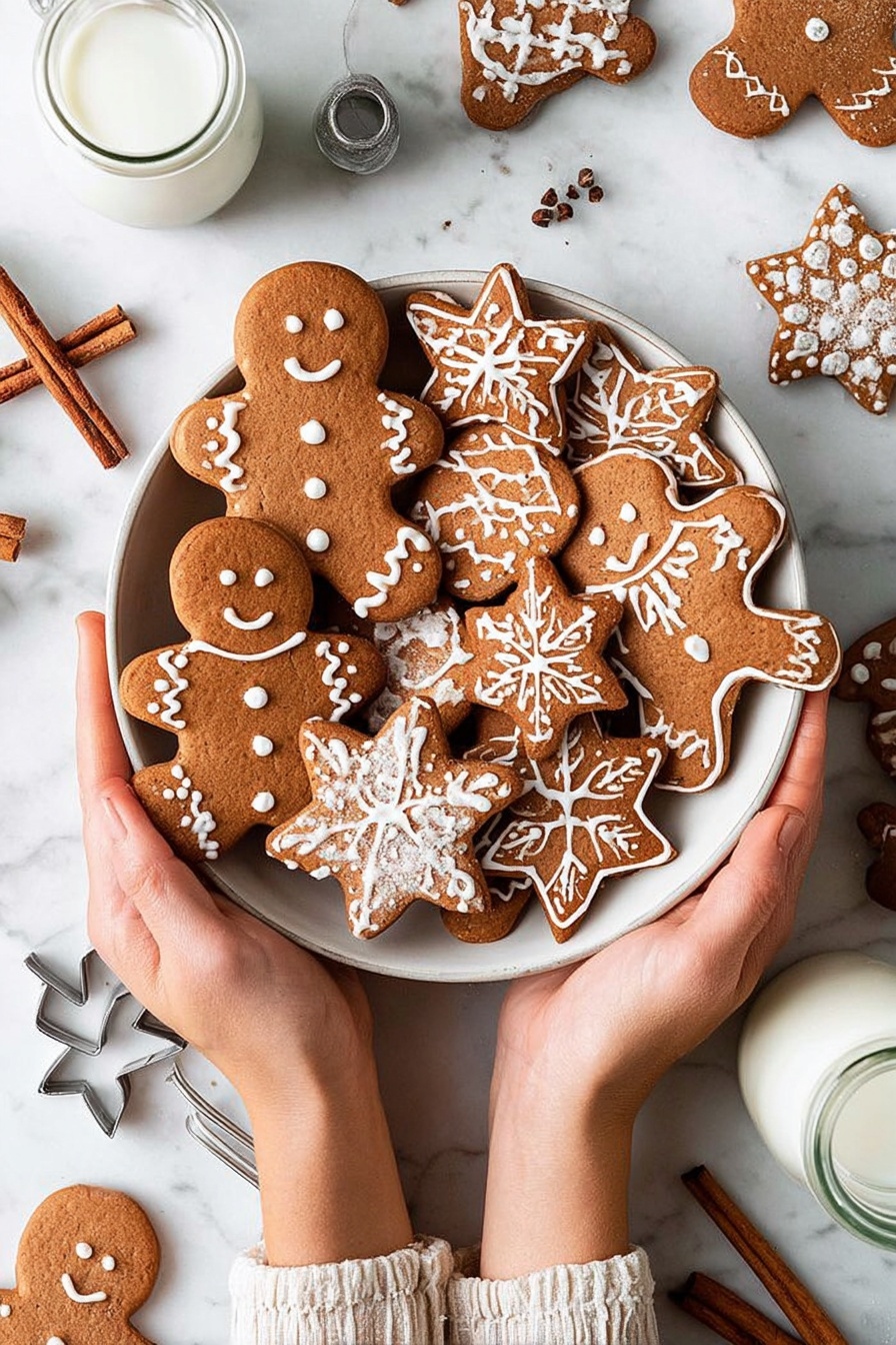 Vegan Gingerbread Cookies Recipe - Serving