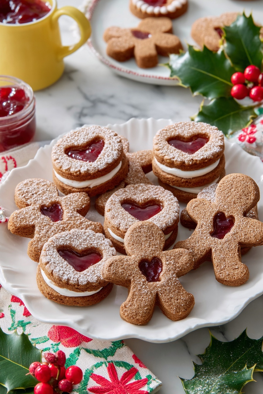 Gingerbread Sandwich Cookies with Cranberry Filling Recipe - Recipe Step