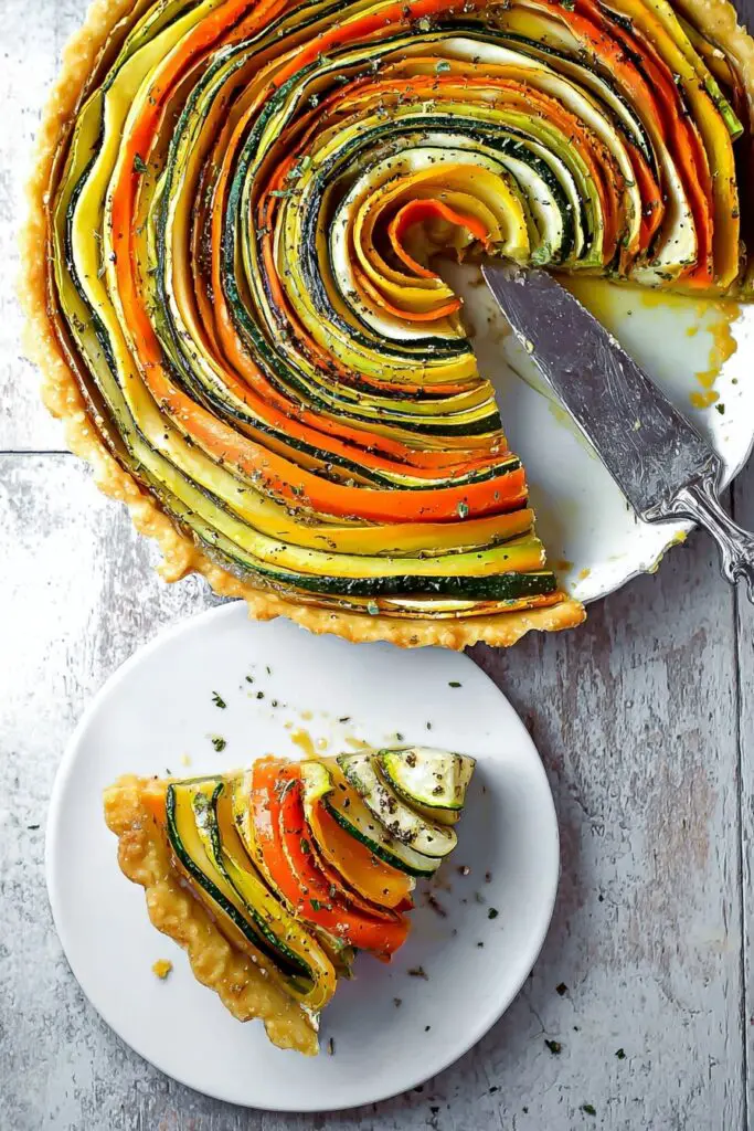 Vegetable Spiral Tart Recipe