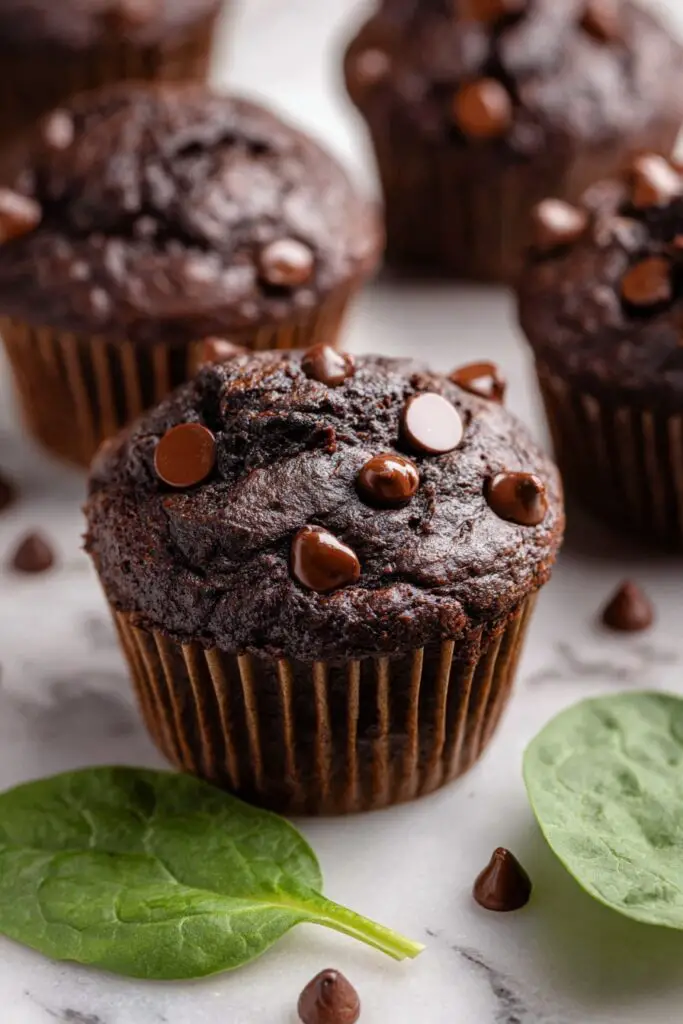 Healthy Chocolate Spinach Muffins Recipe