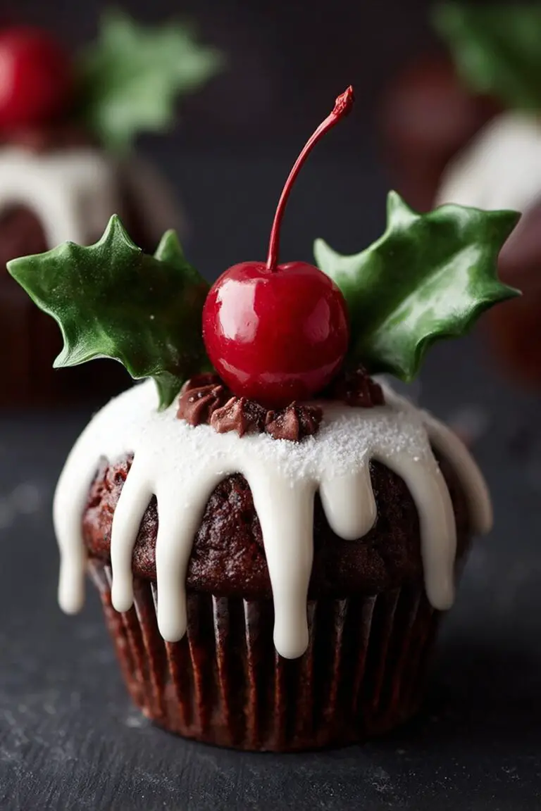 Festive Christmas Pudding Cupcakes Recipe