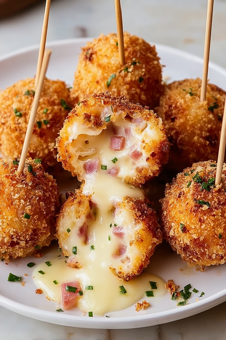 Chicken Cordon Bleu Bites Recipe - Serving