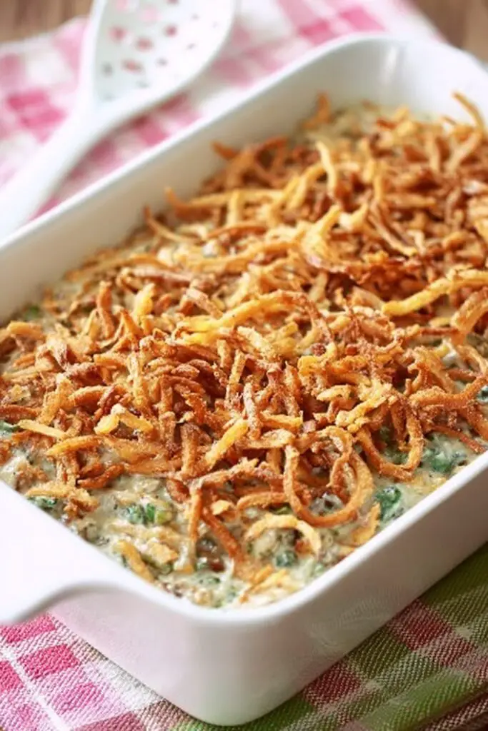 Perfect Green Bean Casserole with Bacon Recipe