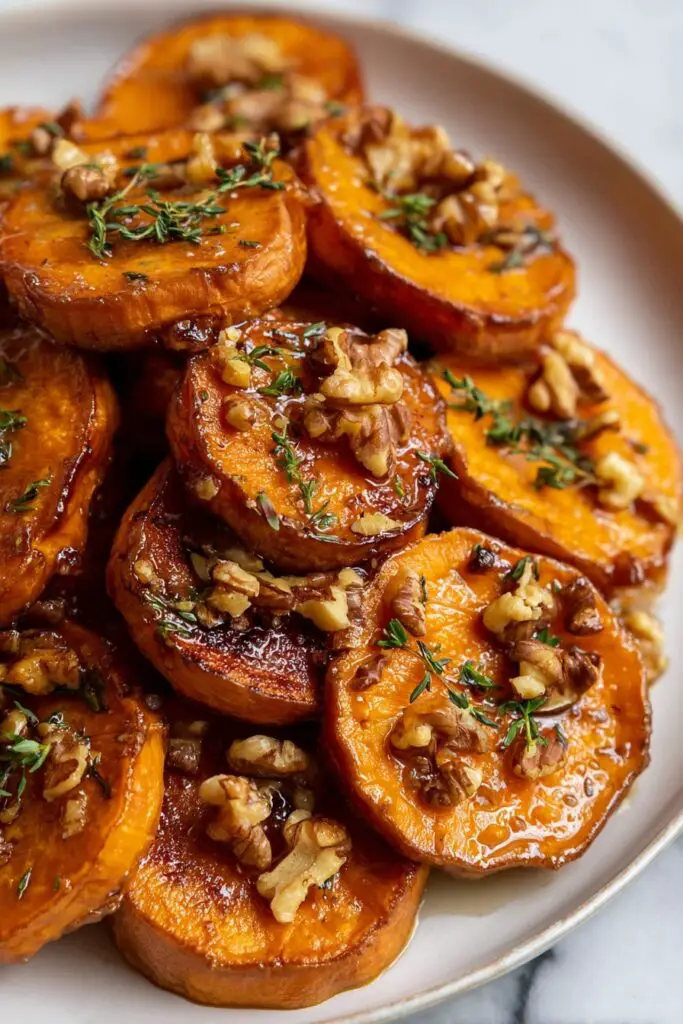 Maple Pecan Roasted Sweet Potatoes Recipe