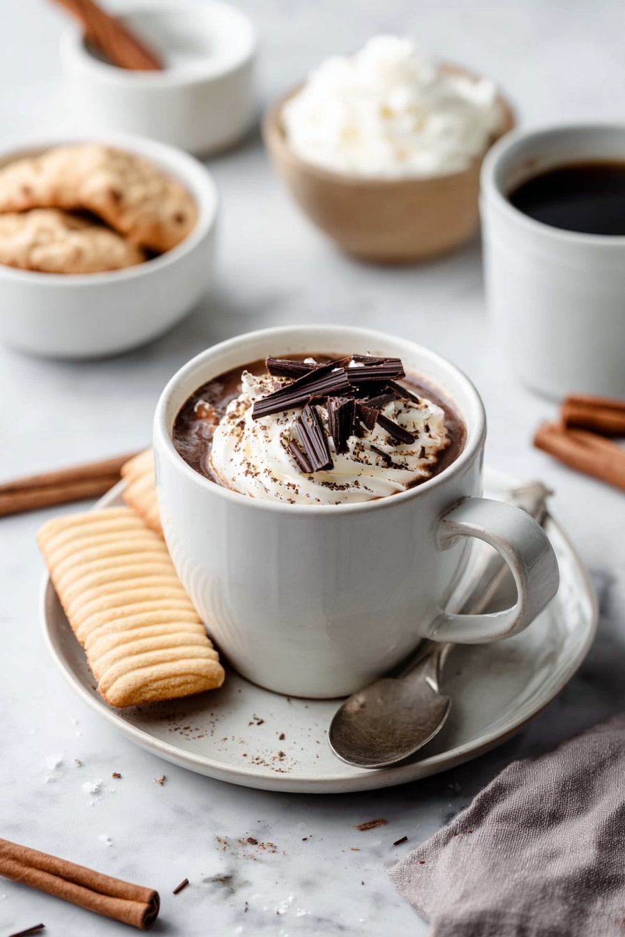 European-Style Hot Chocolate Recipe - Serving