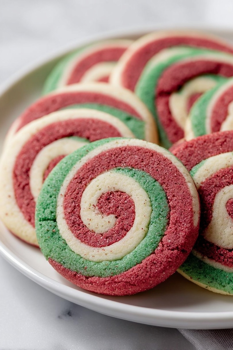 Festive Christmas Pinwheel Cookies Recipe - Serving