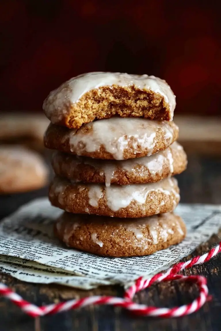 Lebkuchen Cookies with Spiced Glaze Recipe