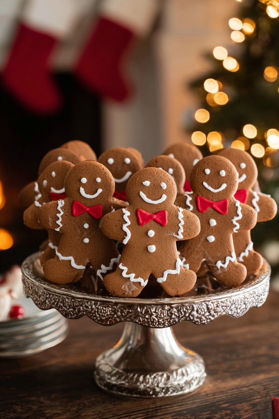 Festive Gingerbread Man Cookies Recipe - Serving