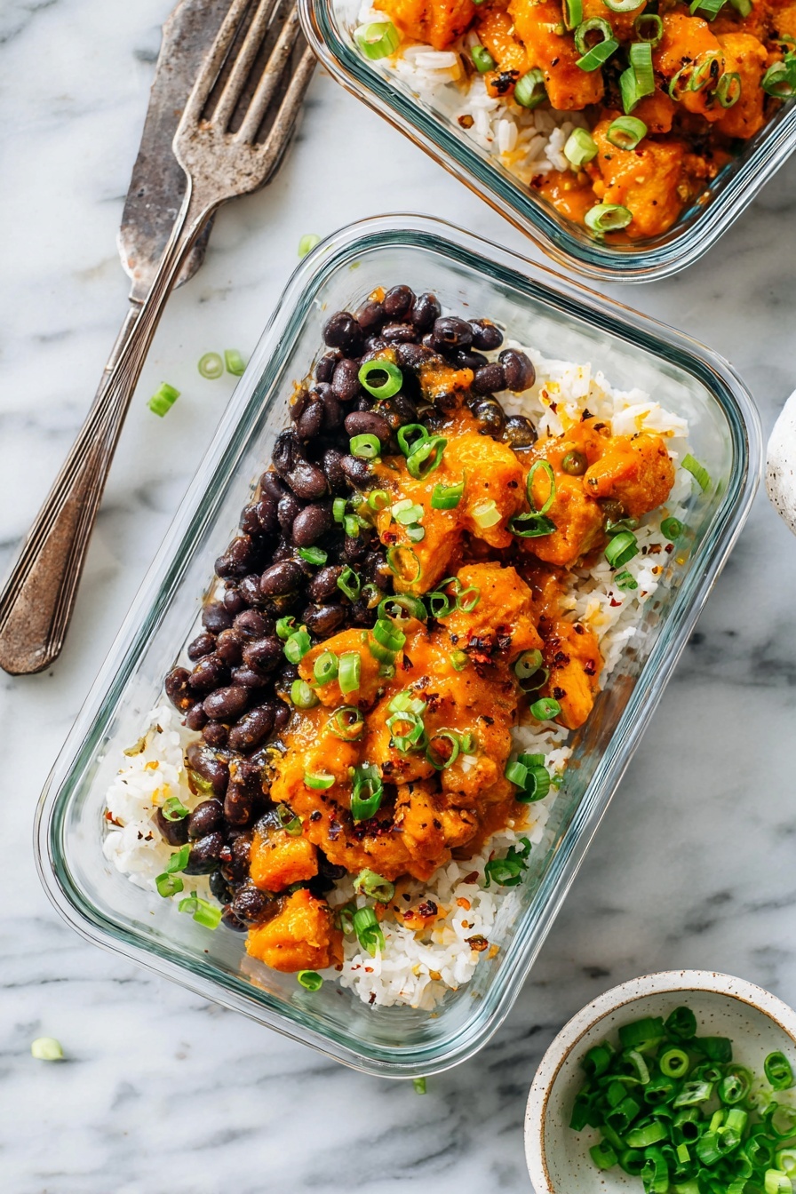 Buffalo Chicken Rice Bowl Recipe - Serving