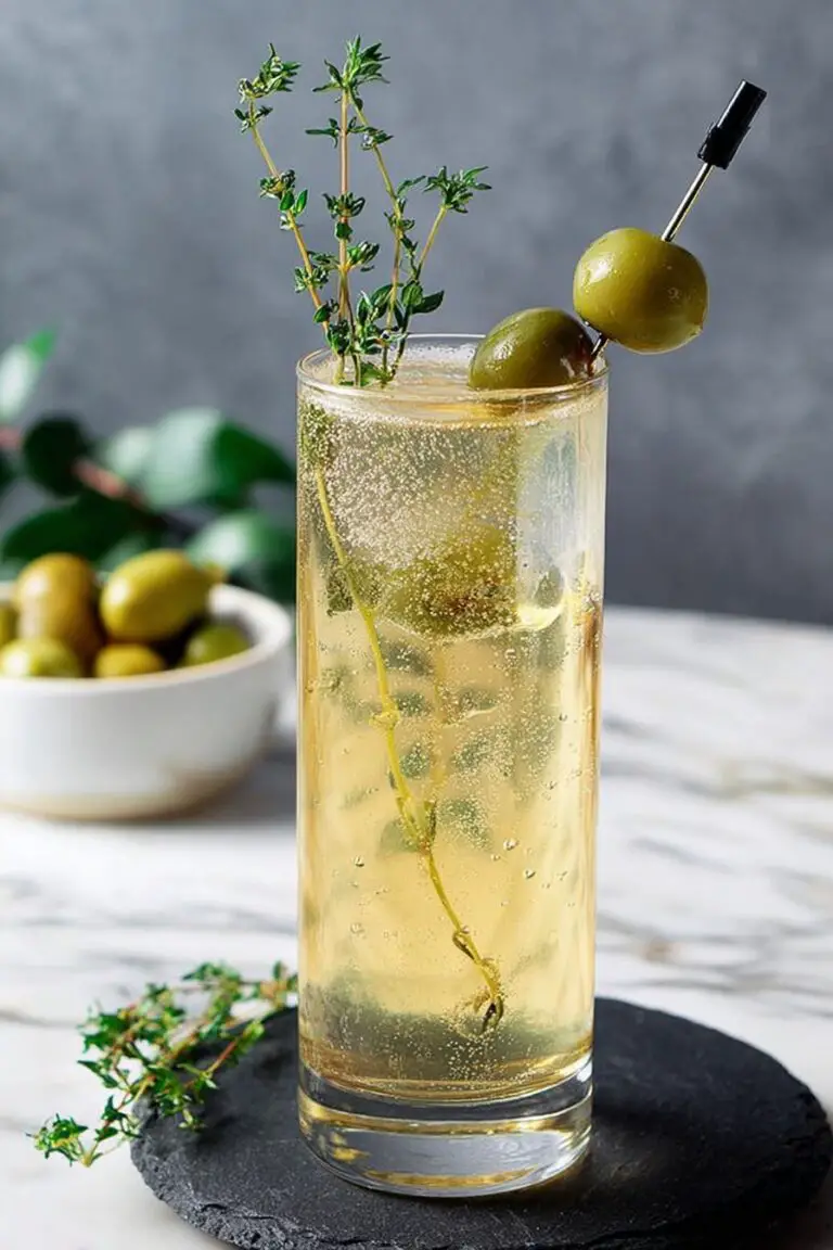 Dirty Spritz with Citrus and Olive Brine Recipe