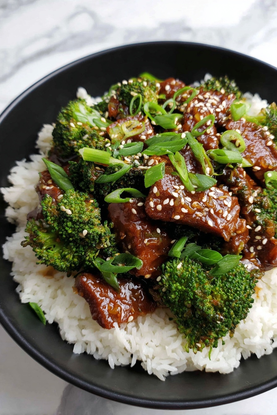 Chinese Beef with Garlic Sauce Recipe - Serving