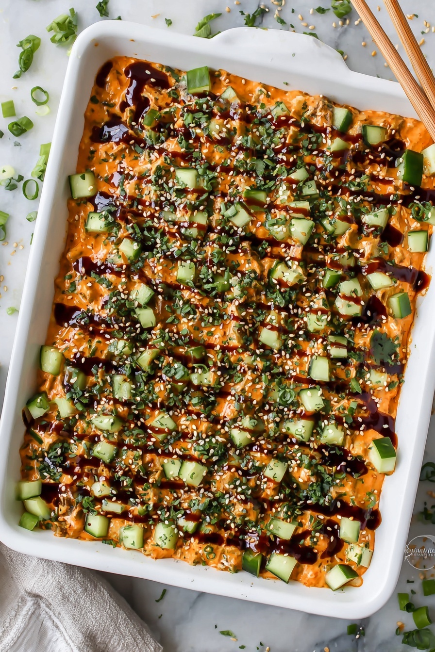 Spicy Crab Sushi Bake Recipe - Serving