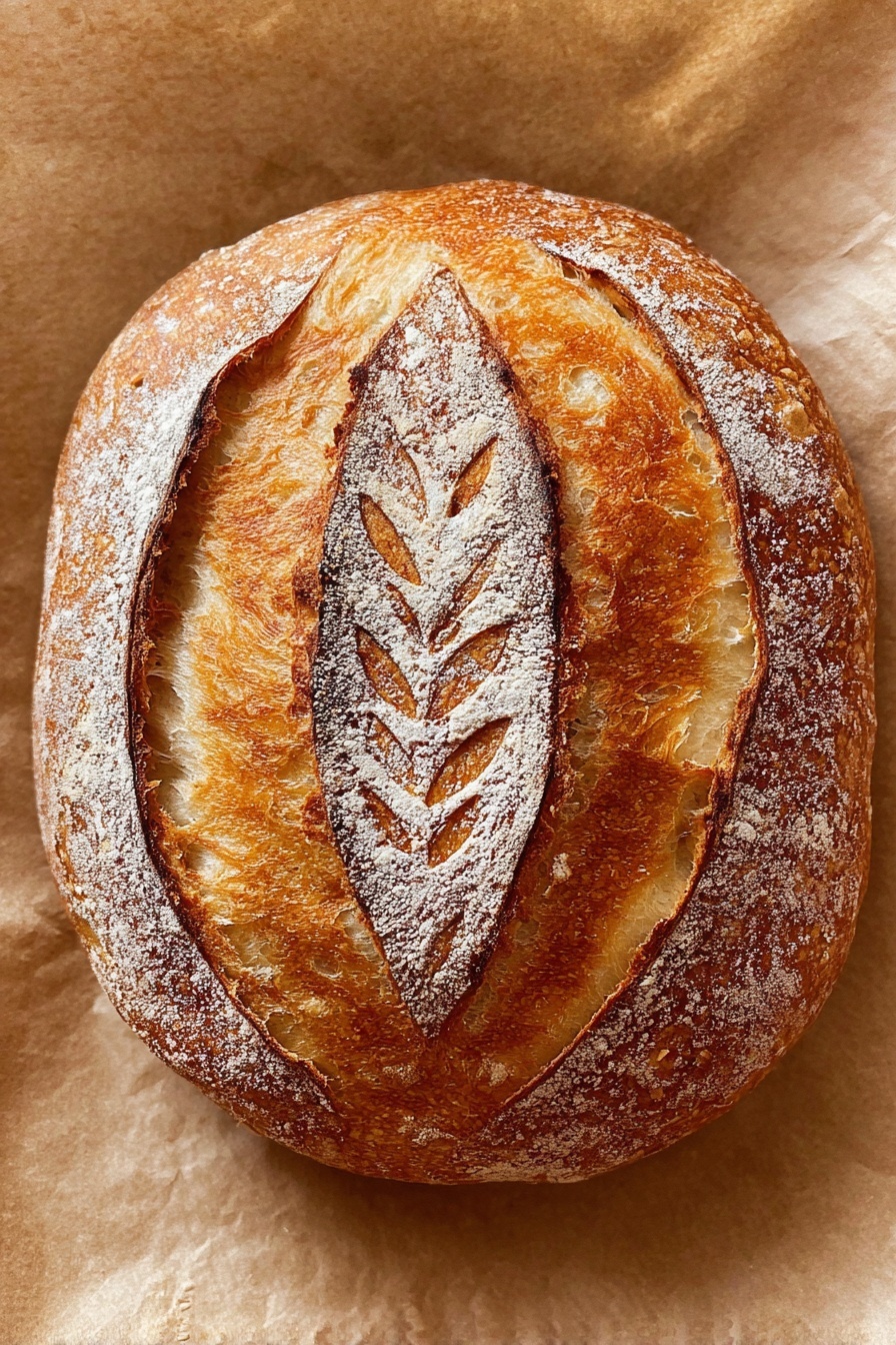 Overnight Sourdough Bread Recipe - Serving